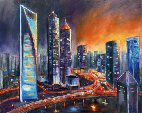 Crépuscule incandescent van Florence Yangui, Schilderij te koop op Singulart