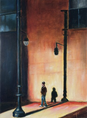 Le passant by Florence Yangui, 회화 for Sale on Singulart