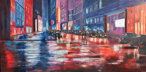 Echos d'un soir de pluie by Florence Yangui, 회화 for Sale on Singulart
