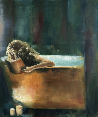 Entre deux lumières di Florence Yangui, Pittura in vendita su Singulart