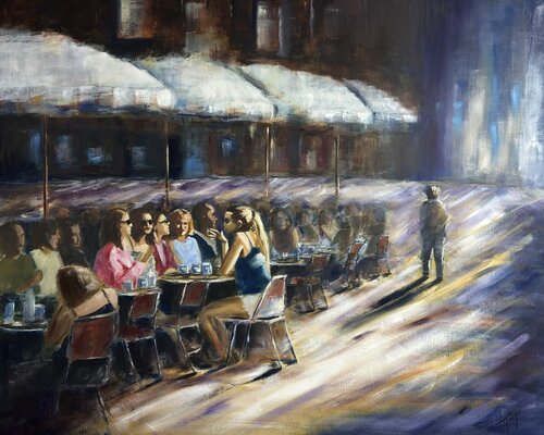 Celui qui passe by Florence Yangui, Painting for Sale on Singulart