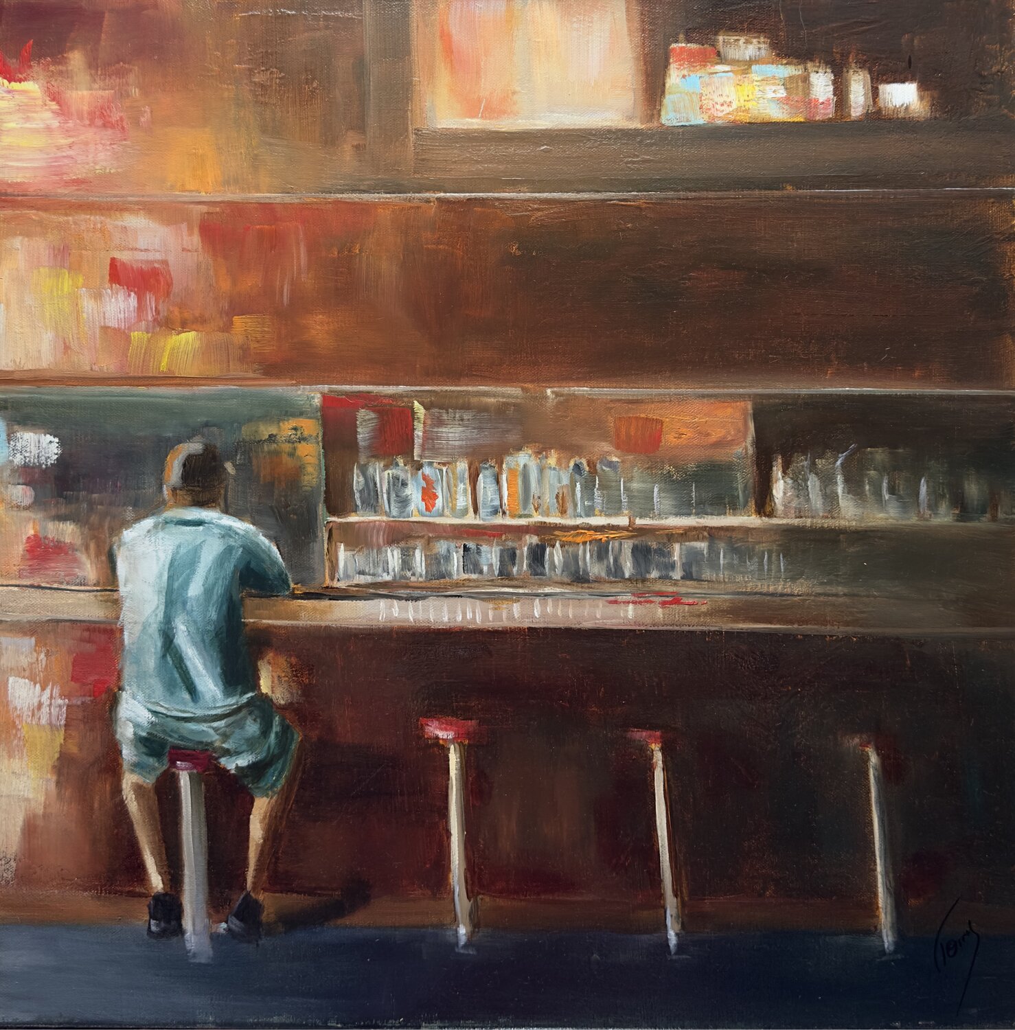 Solitude au comptoir Florence Yangui