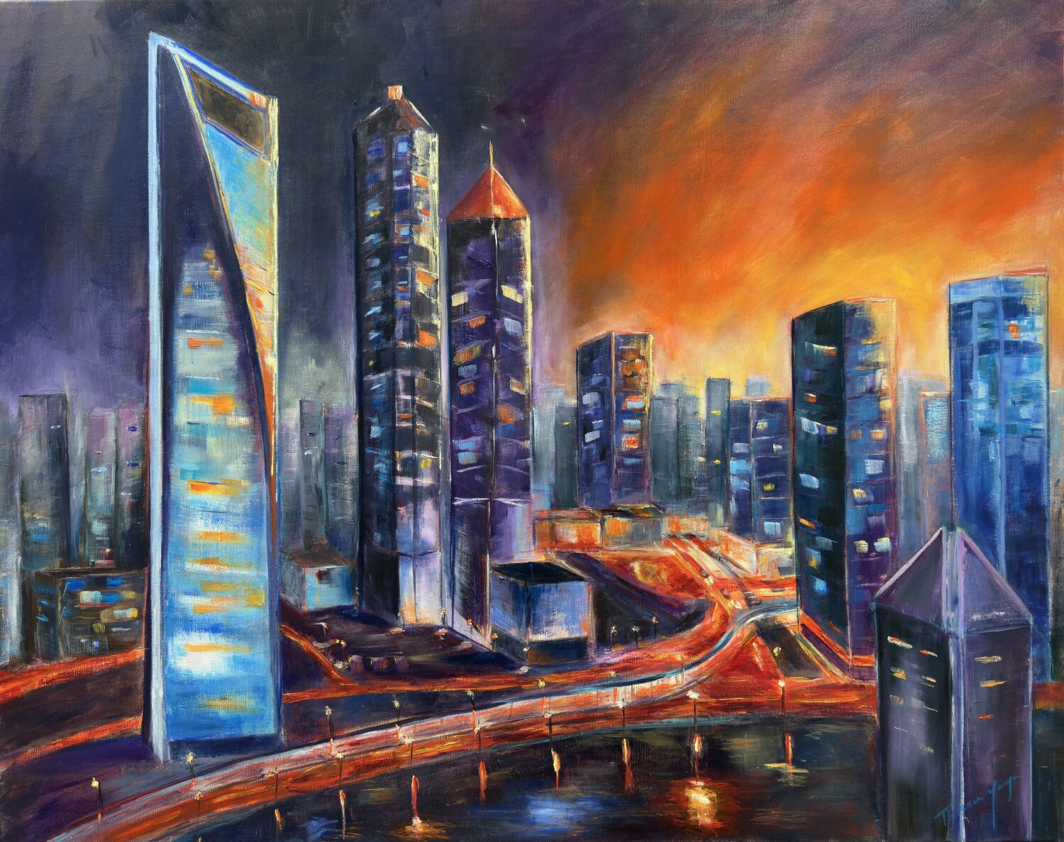 Crépuscule incandescent Florence Yangui