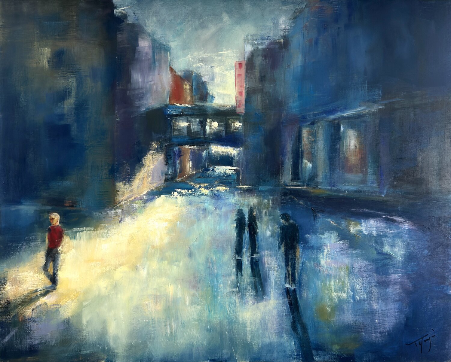 Entre les lignes Florence Yangui Pintura original en venta