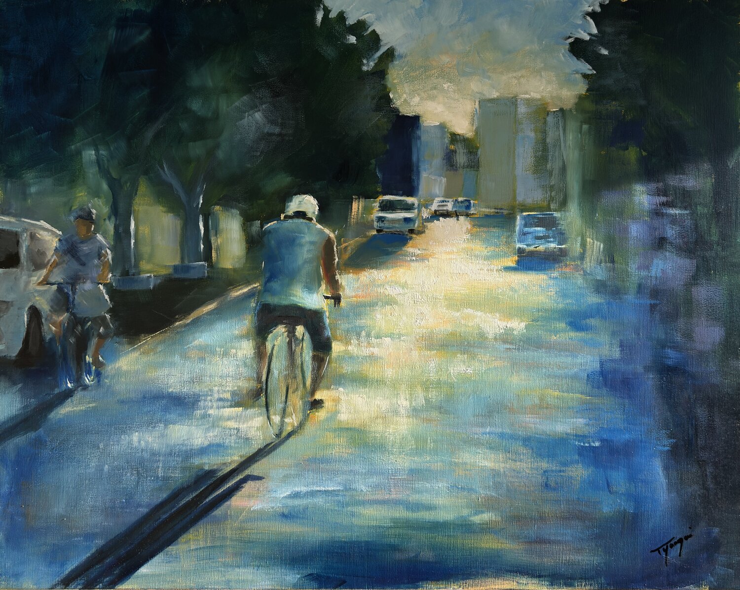 Silence d'été Florence Yangui Pintura original en venta