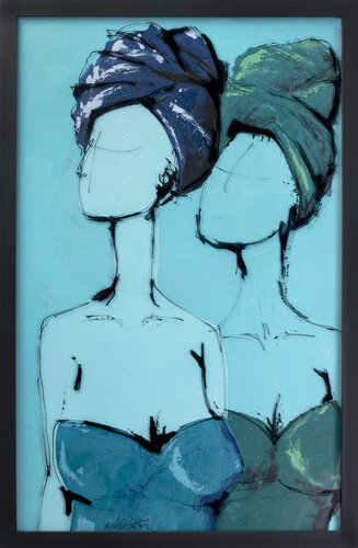 Two Sisters van Micky Goldstein, Schilderij te koop op Singulart