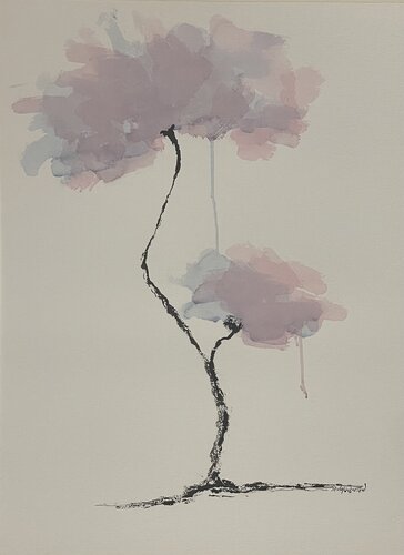 Couple in Bloom van Micky Goldstein, Schilderij te koop op Singulart