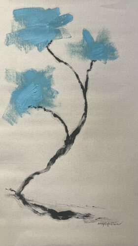 The Blooming Blues van Micky Goldstein, Schilderij te koop op Singulart