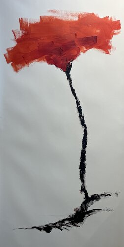 The Crimson Whisper van Micky Goldstein, Schilderij te koop op Singulart