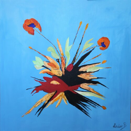 Jaillissement en couleurs di Louise Bressange, Pittura in vendita su Singulart