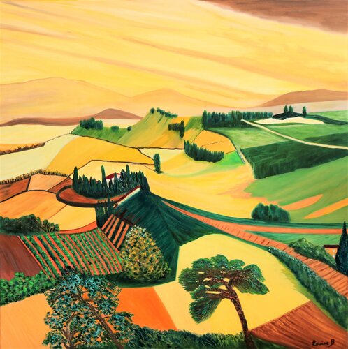 Un air de Toscane by Louise Bressange, Painting for Sale on Singulart