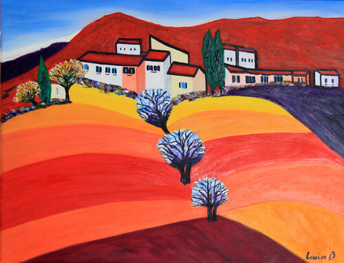 Paysage du Sud by Louise Bressange, Painting for Sale on Singulart