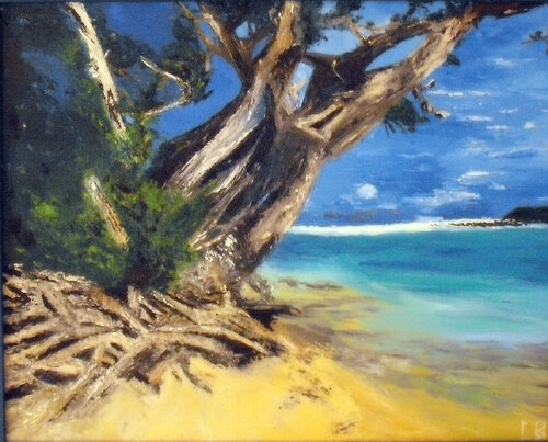 Arbre et Branchages en bord de mer Louise Bressange