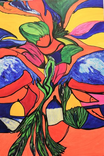 Exotisme di Louise Bressange, Pittura in vendita su Singulart