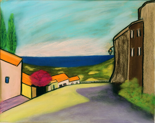 En sortant de ramatuelle van Louise Bressange, Werk op papier te koop op Singulart