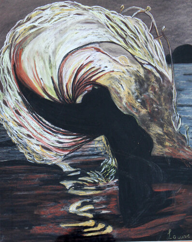 Jeux d'eaux by Louise Bressange, Work on Paper for Sale on Singulart