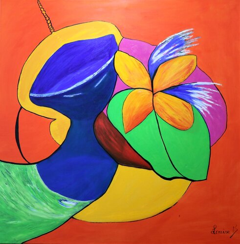 Couleurs en liberté von Louise Bressange, Malerei kaufen auf Singulart