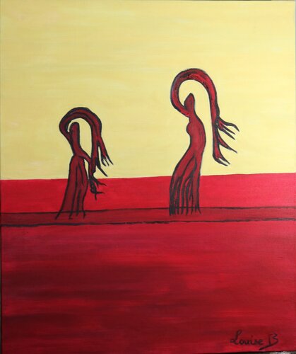 Danse sur le fleuve rouge von Louise Bressange, Malerei kaufen auf Singulart