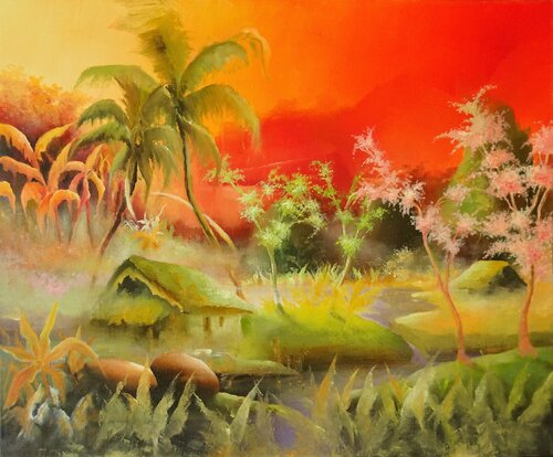 Latitudes 2 von Martial BIDARD, Malerei kaufen auf Singulart