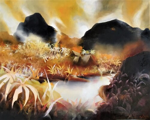 Latitude 1 par Martial BIDARD, Peinture en vente sur Singulart