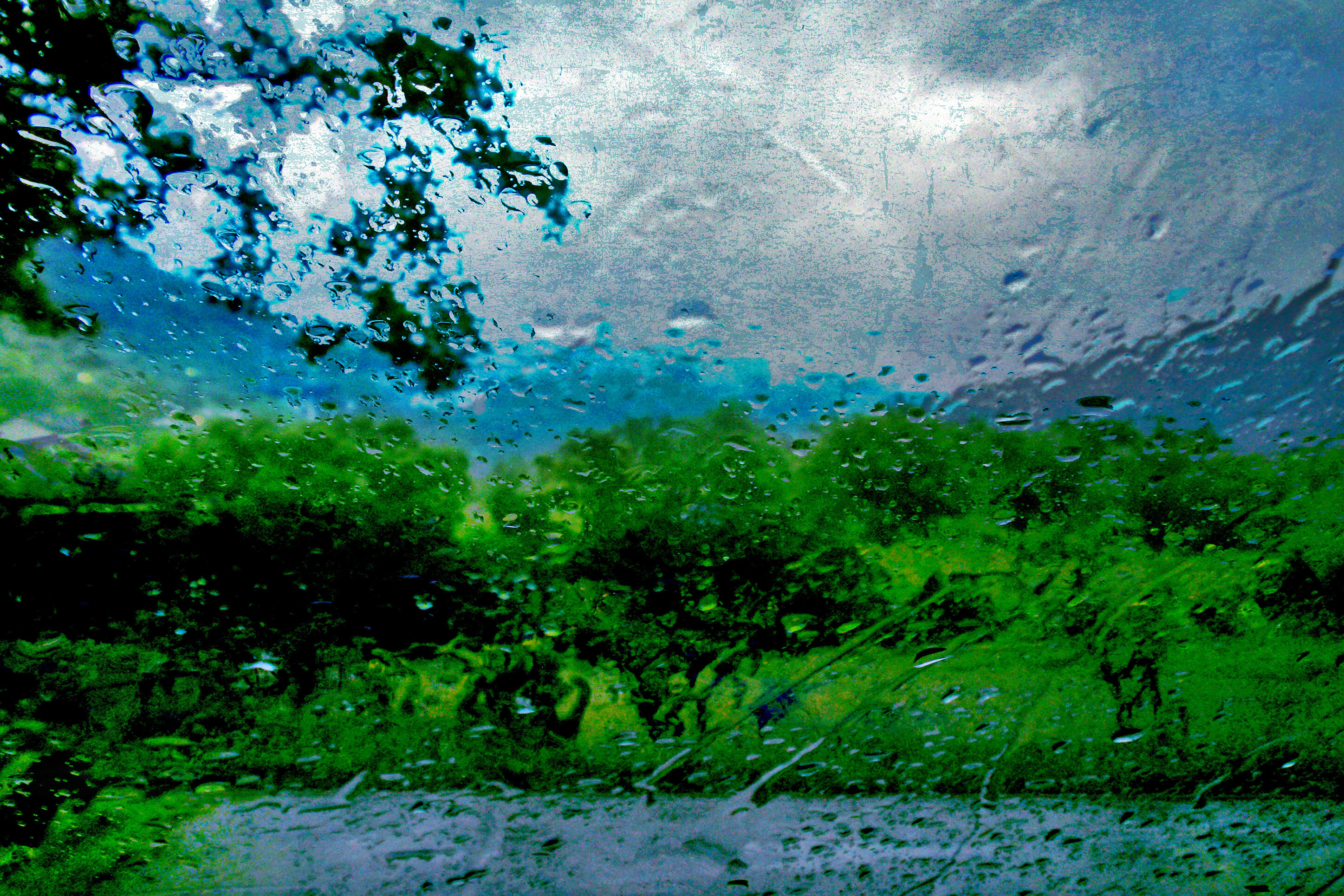 Rain Stories in a frame