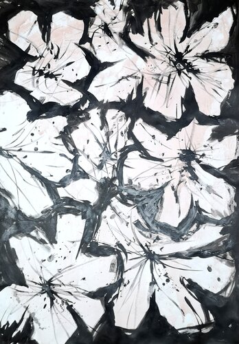 FLORES II par Angel Santiago Plata, Œuvre sur papier en vente sur Singulart