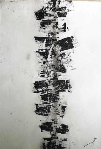 LA COLUMNA DE FRIDHA by Angel Santiago Plata, 종이 for Sale on Singulart