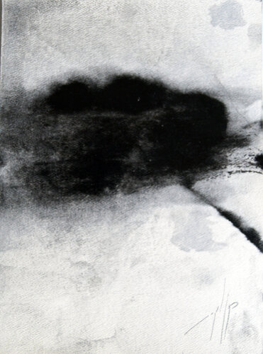 BLACK IX van Angel Santiago Plata, Werk op papier te koop op Singulart