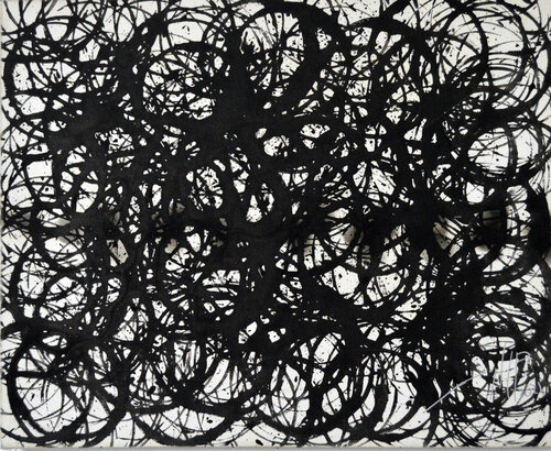 BLACK XI van Angel Santiago Plata, Schilderij te koop op Singulart