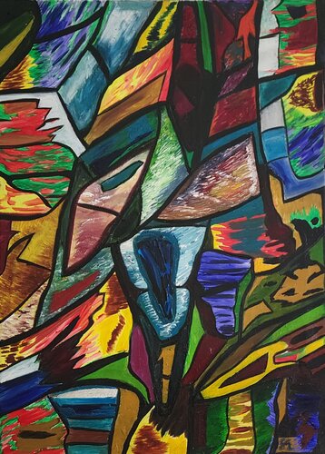 Vibrations van Safaa Abbaoui, Schilderij te koop op Singulart