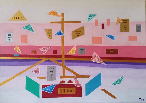 O DOURO   PORTO par Jane Barthès, Peinture en vente sur Singulart