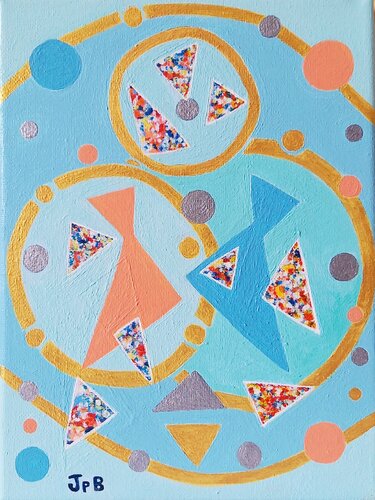 Rencontre au delà des océans par Jane Barthès, Peinture en vente sur Singulart