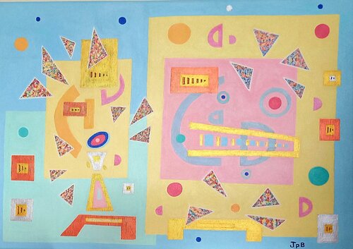 Sur le toit des villes   Algérie par Jane Barthès, Peinture en vente sur Singulart