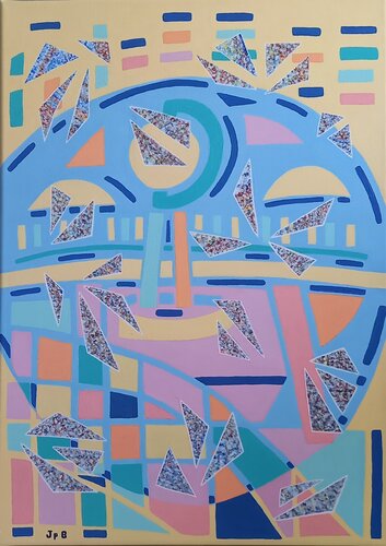 La Villette et ses reflets   Paris by Jane Barthès, Painting for Sale on Singulart