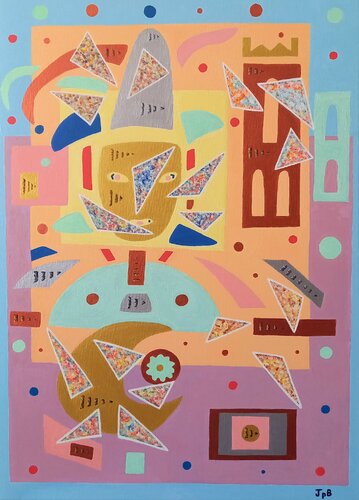 Venise et son carnaval by Jane Barthès, Painting for Sale on Singulart