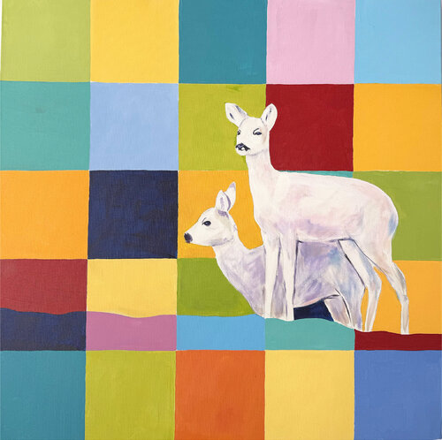 FarbweltWald van Ulrike Isensee, Schilderij te koop op Singulart