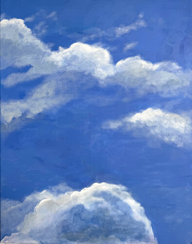 Above us only Sky van Ulrike Isensee, Schilderij te koop op Singulart