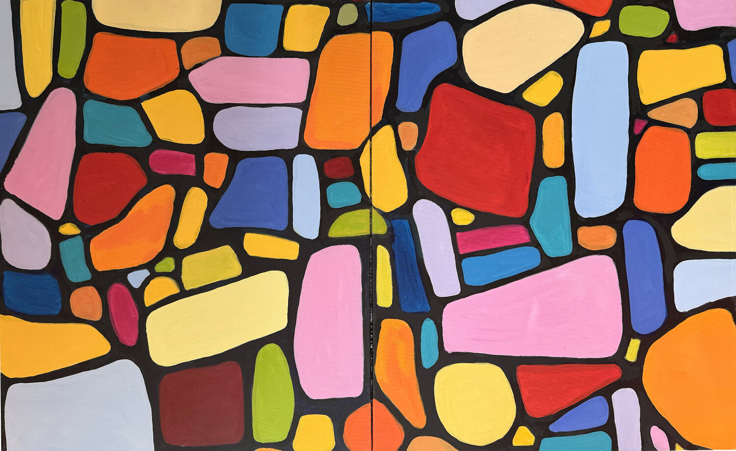 La Mur (die Mauer) Ulrike Isensee Origineel schilderij te koop