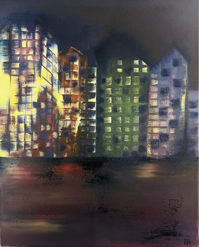 Lumière artificielle par Emna Amous, Peinture en vente sur Singulart