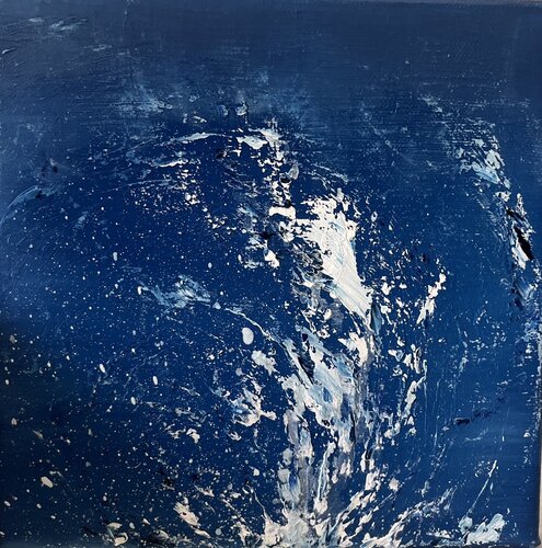 Symphonie d'ombre II par Emna Amous, Peinture en vente sur Singulart