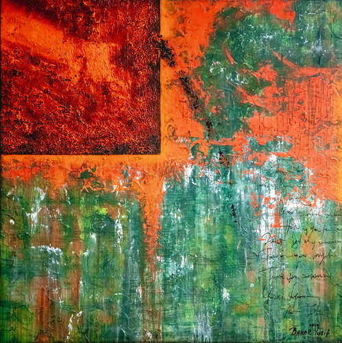 THE FIRE AND THE EARTH von Bahar Guliyeva, Malerei kaufen auf Singulart