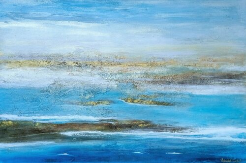 ROLLING IN BLUE von Bahar Guliyeva, Malerei kaufen auf Singulart