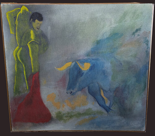 El Toro Bleu de WILLIAM MARCHEVAL, Pintura a la venta en Singulart