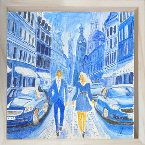 je vous offre un verre? de WILLIAM MARCHEVAL, Obra en papel a la venta en Singulart