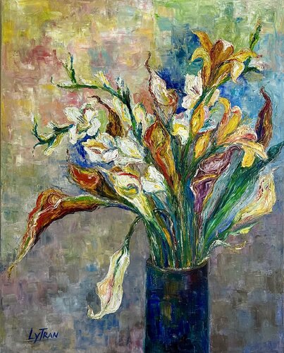 Summer Cuttings de Ly Tran, Pintura a la venta en Singulart