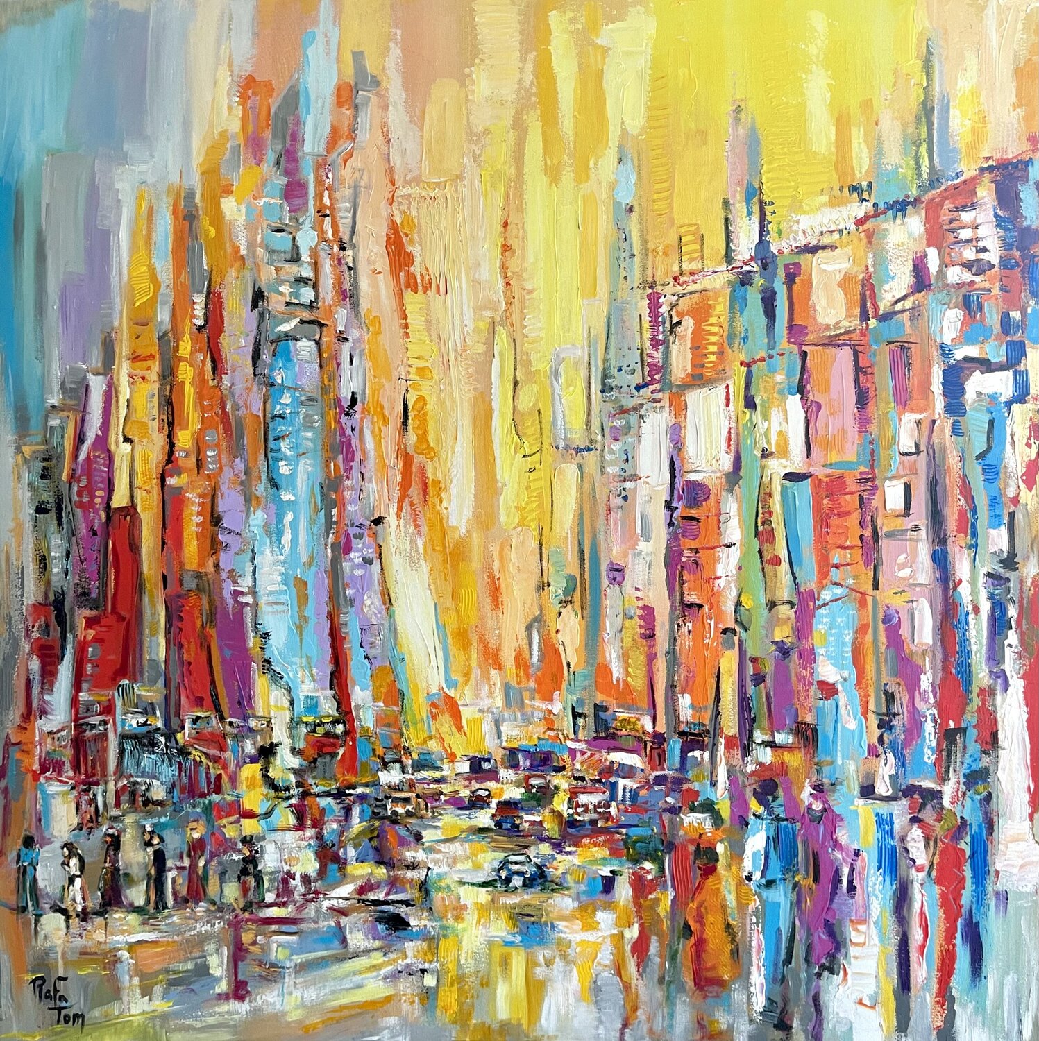 The City of my heart Rafa Tom Originalgemälde zu verkaufen