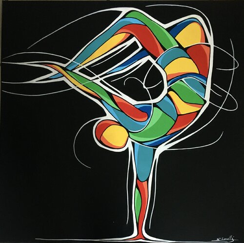Breack dance di Ghyslaine LEONELLI, Pittura in vendita su Singulart