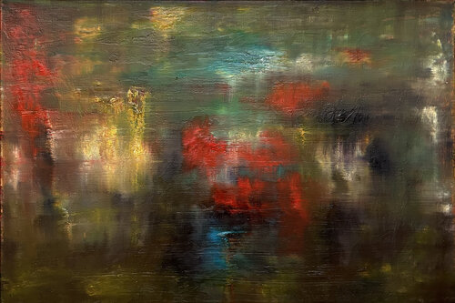 "Fog on the lake" von Zoltan Dudash, Malerei kaufen auf Singulart