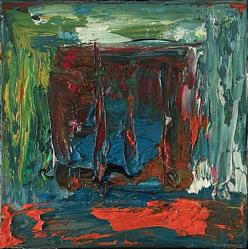 OUTSIDE THE WINDOW 4 van Zoltan Dudash, Schilderij te koop op Singulart