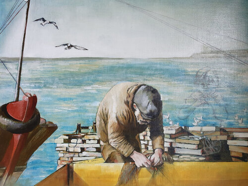 Belle Isle by arlette Sandre signé Arlsan, Painting for Sale on Singulart